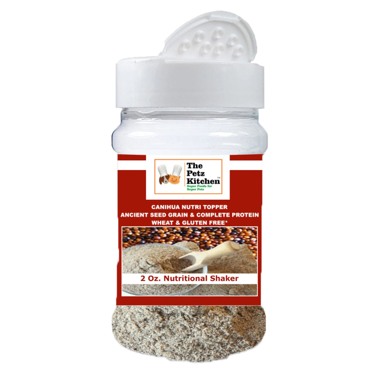 Canihua Flour - Organic Ancient Seed Grain - Complete Protein - Wheat & Gluten Free* The Petz Kitchen Dog & Cat Super Foods*