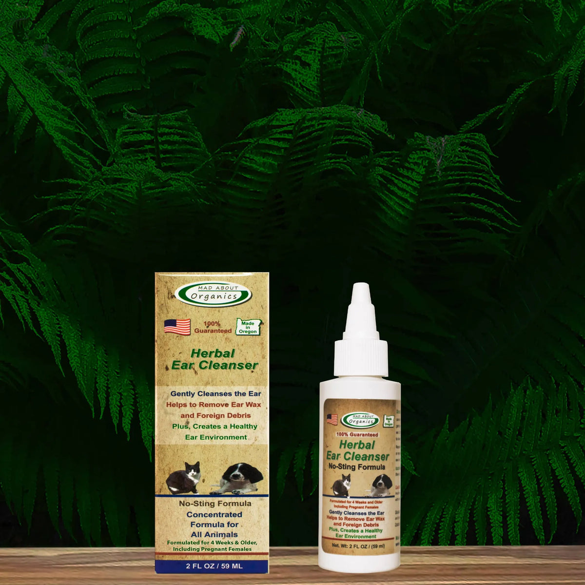 Herbal Ear Cleanser  formulated for  Cats and Dogs 2oz