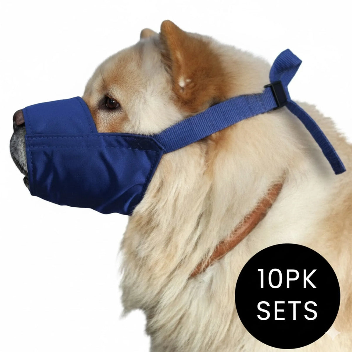 10 Pack Quick Muzzle for Short Snout Dogs Chow Muzzle