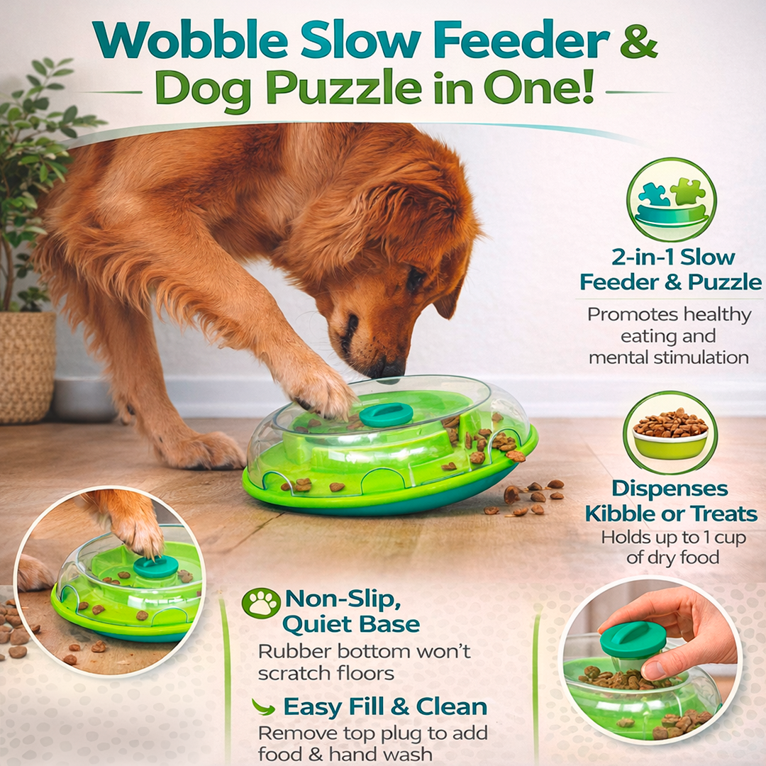 Nina Ottosson Wobble Slow Feeder Bowl Dog Game