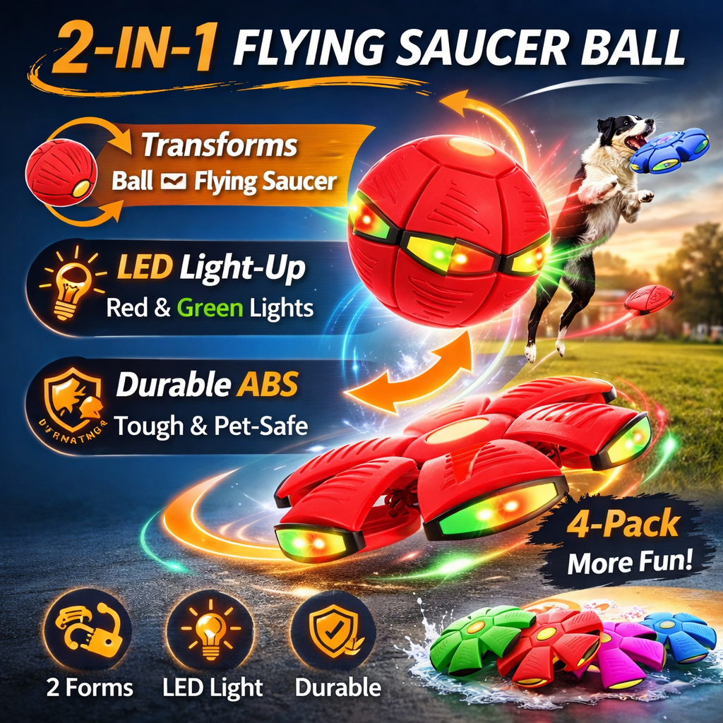 4 Pack Flying Saucer Ball Electric