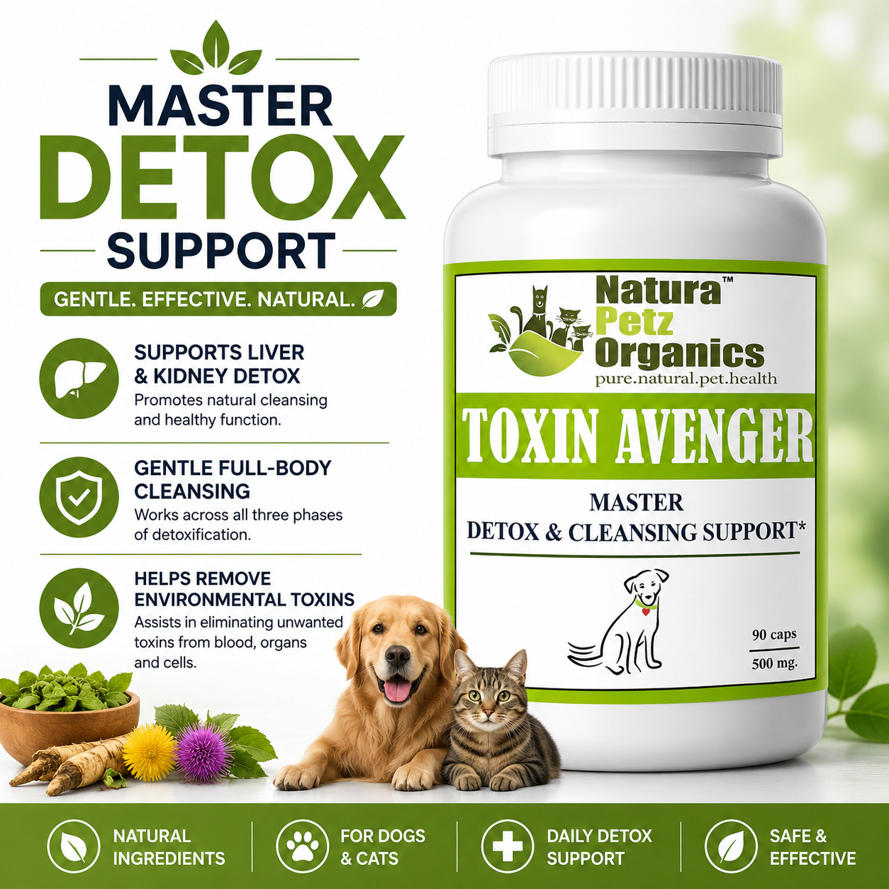 Toxin Avenger Max* Master Detox & Cleansing Support For Dogs And Cats*