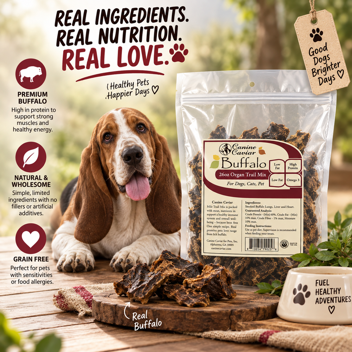 Organ Trail Mix Bags (liver, heart, lung)