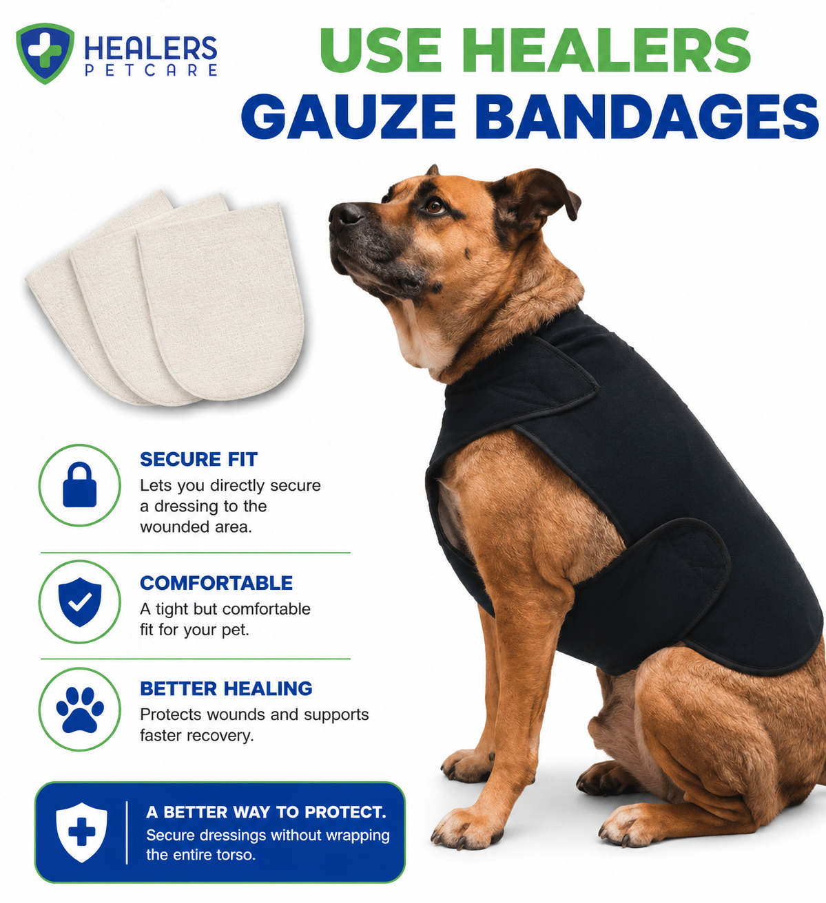 Healers Therapeutic & Anxiety Front Body Wrap