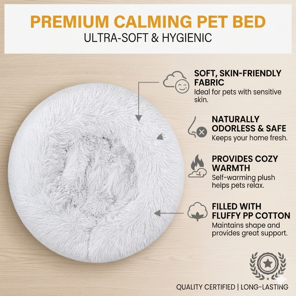 Warm Fleece Puppy Cat & Dog Bed