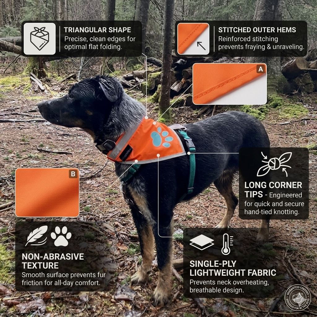 Orange Dog Bandana L Size