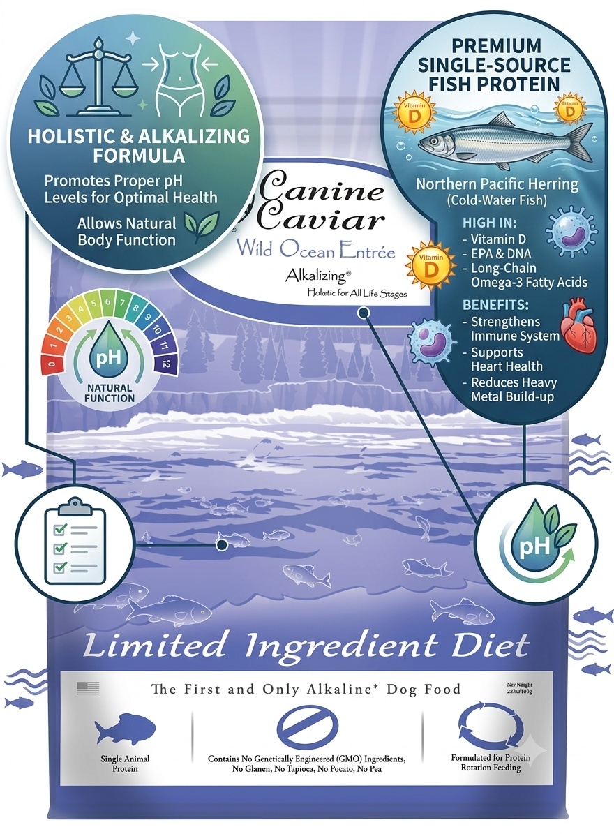 Wild Ocean Limited Ingredient Alkaline Entree All Life Stages