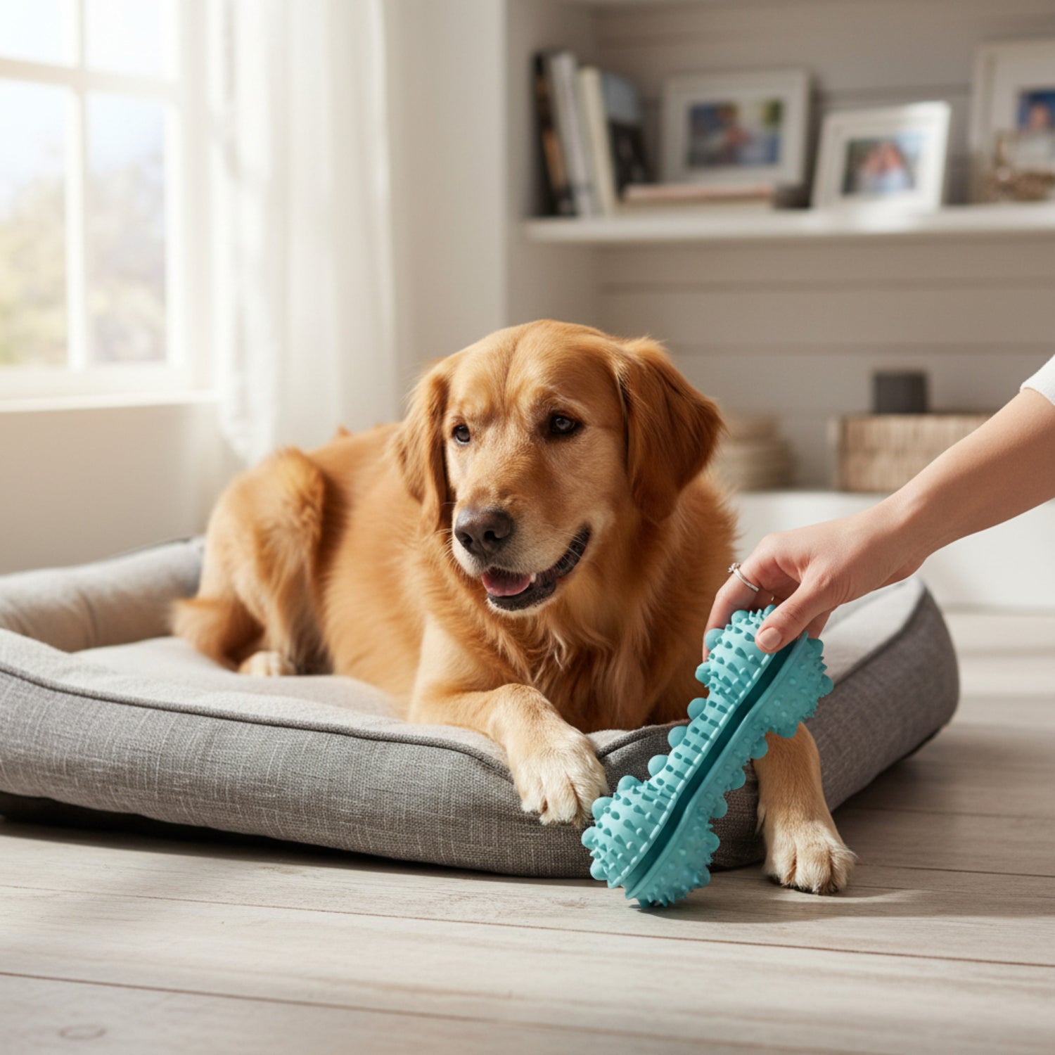 TPR Treat Dispensing and Dental Cleaning Durable Dog Toy