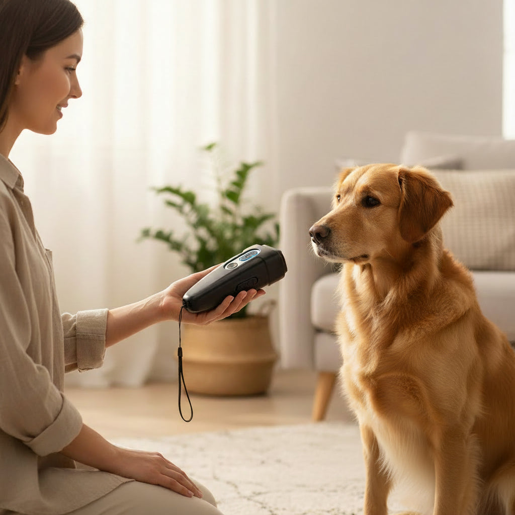 Ultrasonic Anti Barking Device Rechargeable Handheld