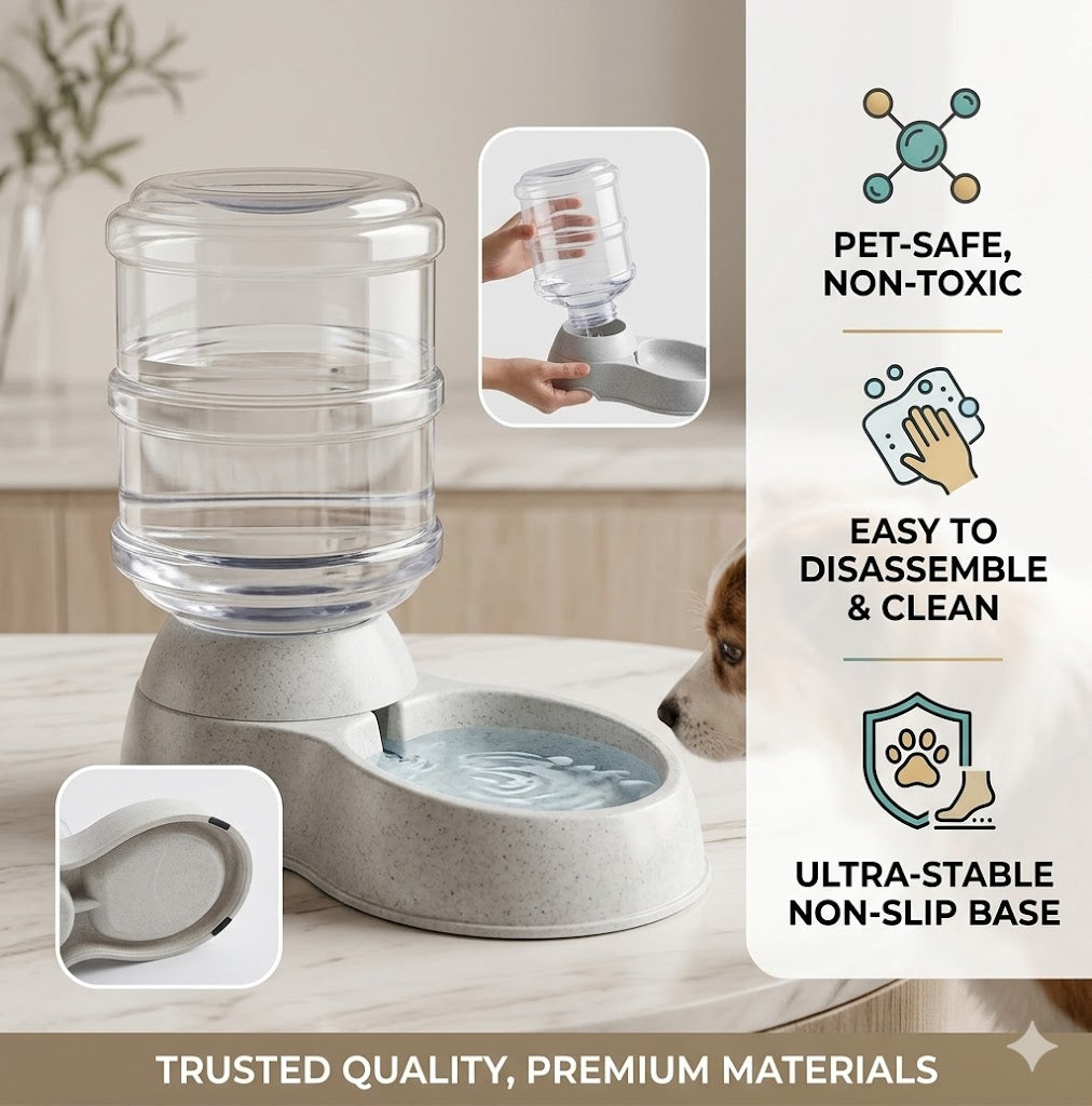 Self-Dispensing Gravity Pet Water Dispenser